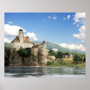 Die atemberaubende Burg Schonbuhel thront über der Poster