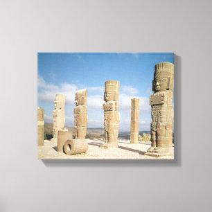 Die atlantean Spalten auf Pyramide B Leinwanddruck
