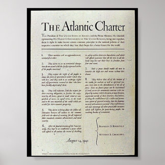Die Atlantische Charta Poster