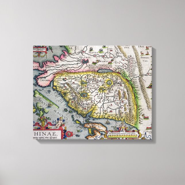 Die Atlas-China des ersten Westerns | 1584 Leinwanddruck (Vorderseite)