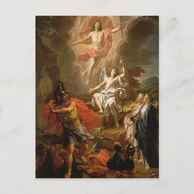 Die Auferstehung Christi, 1700 Postkarte (Vorderseite)