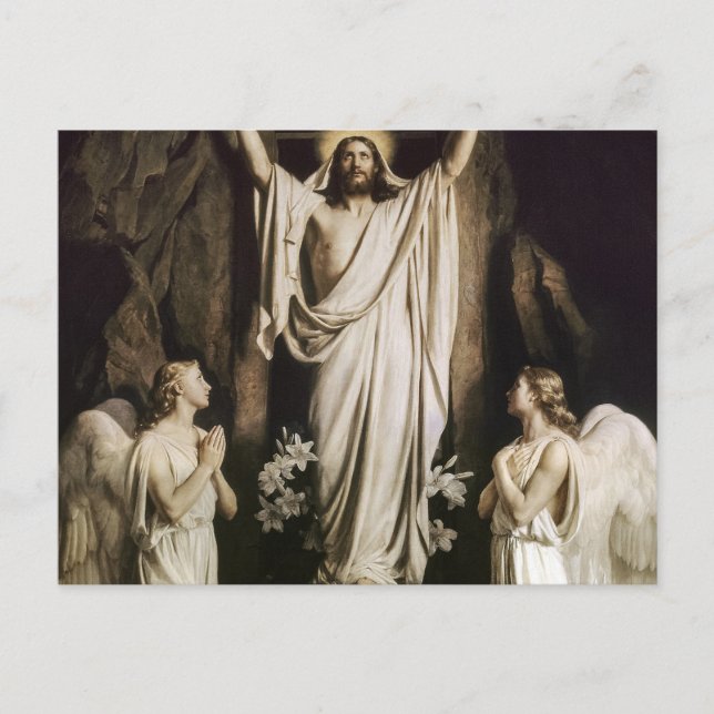 Die Auferstehung durch Carl Bloch Postkarte (Vorderseite)