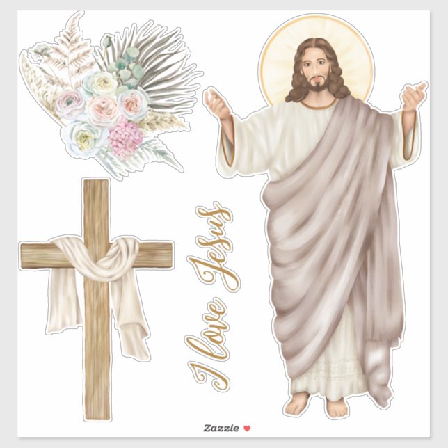Die Auferstehung Jesu Christi - Ostern Aufkleber (Blatt)