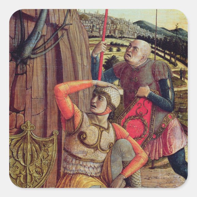 Die Auferstehung Quadratischer Aufkleber (Vorderseite)