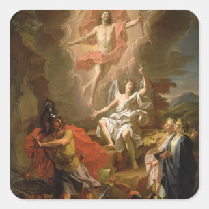 Die Auferstehung von Christus, 1700 Quadratischer Aufkleber