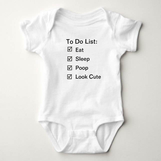 Die Aufgaben des Babys Baby Strampler (Vorderseite)