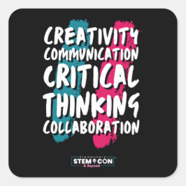 Die Aufkleber für den STEM-Platz mit 4 C