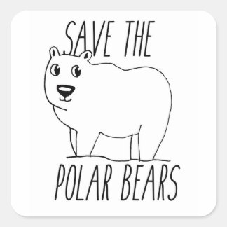 Die Aufkleber für die Polarbären gerettet