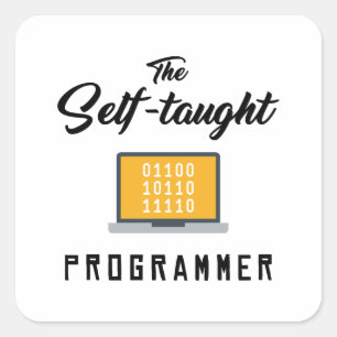 Die Aufkleber für selbstunterrichtete Programmiere