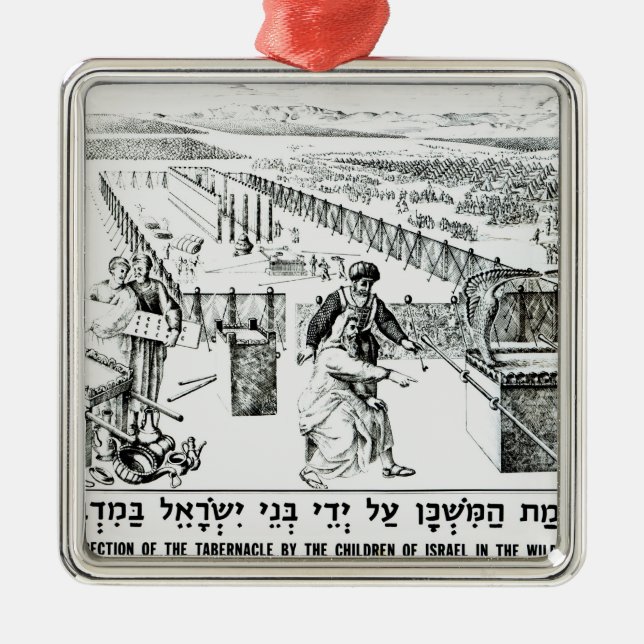 Die Aufrichtung des Tabernacle Ornament Aus Metall (Vorne)