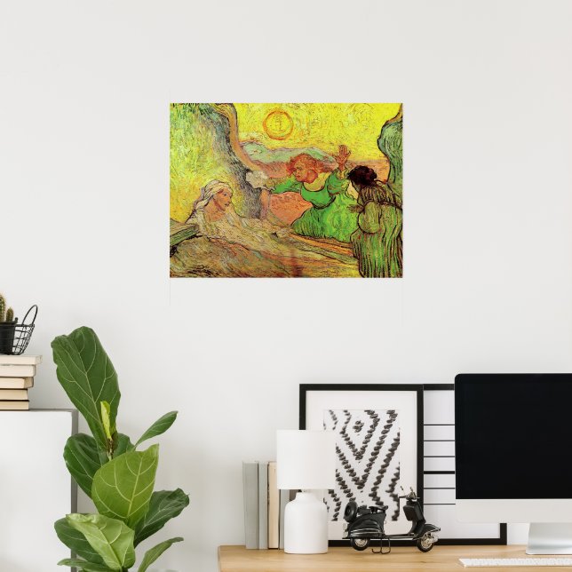 Die Aufstachelung von Lazarus durch Vincent van Go Poster (Heimbüro)
