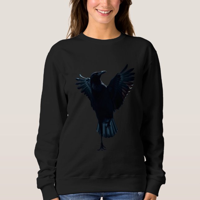„Die aufsteigende Krähe“ Sweatshirt (Vorderseite)