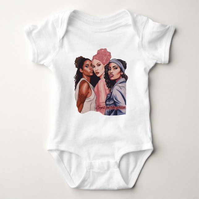 Die Augen auf den Preis Baby Strampler (Vorderseite)