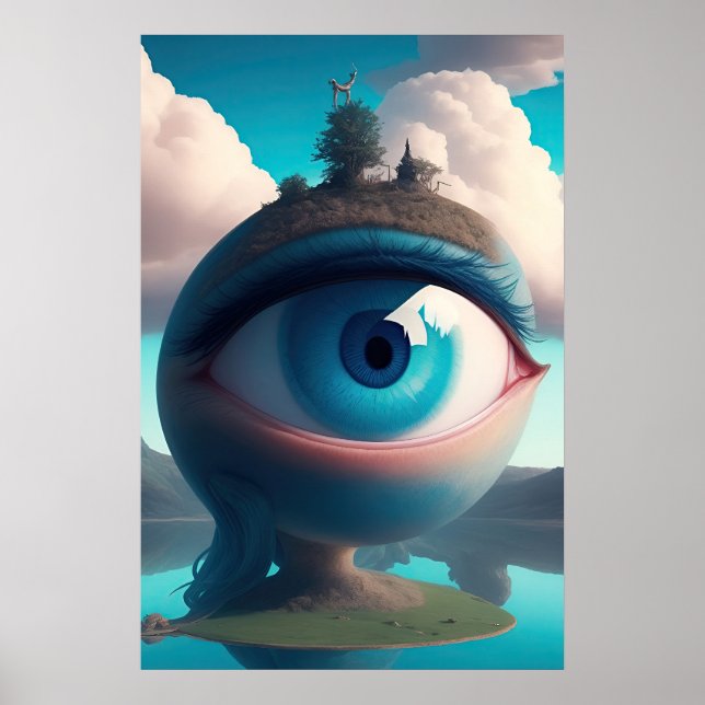 Die Augen beobachten dich Poster (Vorne)