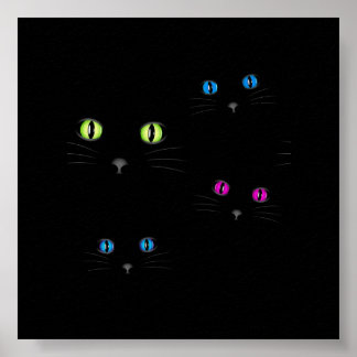 Die Augen der Katze Poster