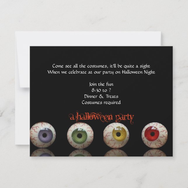 Die Augen haben es! Halloween-Party-Einladung Einladung (Vorderseite)