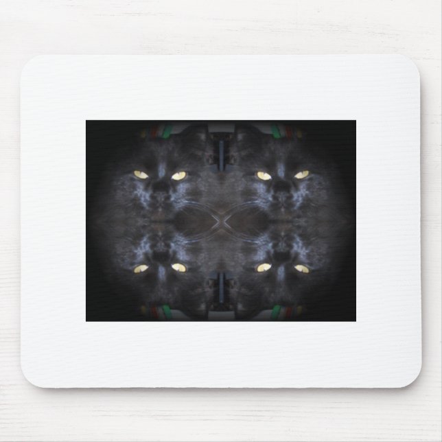 die Augen haben es weiße Mausunterlage Mousepad (Vorne)