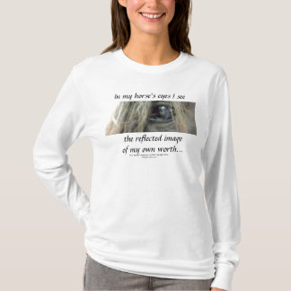 Die Augen mein Pferds/sleeve lang T - Shirt