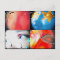 Die Augen sagen allen Postkarten