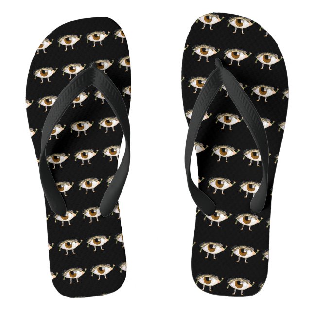 Die Augen sehen dir zu Flip Flops (Fußbett)