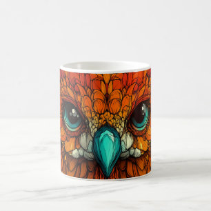 Die Augen sind groß und ausdrucksstark, Adler Kaffeetasse