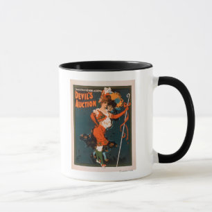 Die Auktions-Frau des Teufels in Kostüm-Theater 3 Tasse