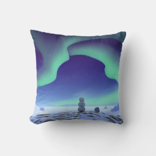 Die Aurora Borealis: Tanzlichter im Norden Kissen
