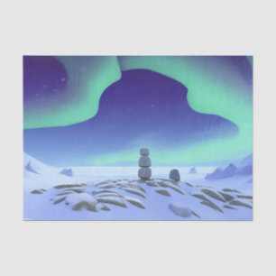 Die Aurora Borealis: Tanzlichter im Norden Seidenpapier