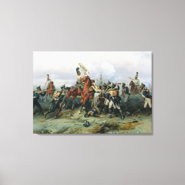 Die Ausbeutung des montierten Regiments Leinwanddruck (Vorderseite)