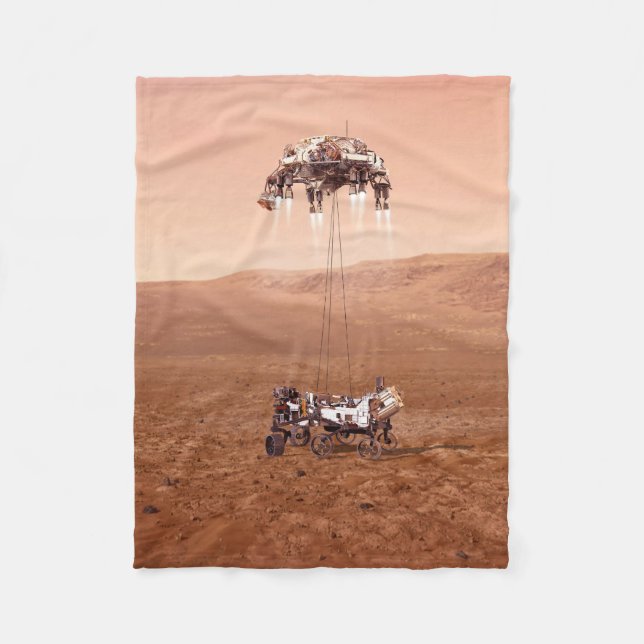 Die Ausdauer lief sicher auf den Mars. Fleecedecke (Vorderseite)