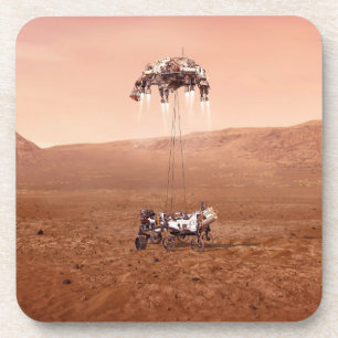 Die Ausdauer lief sicher auf den Mars. Getränkeuntersetzer