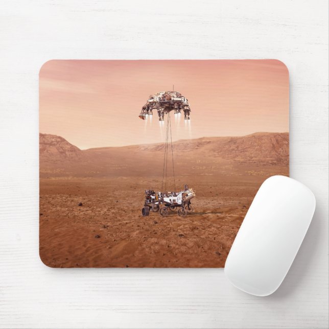 Die Ausdauer lief sicher auf den Mars. Mousepad (Mit Mouse)