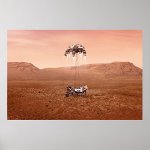 Die Ausdauer lief sicher auf den Mars. Poster