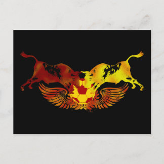 Die Ausführung die Stiere Postkarte