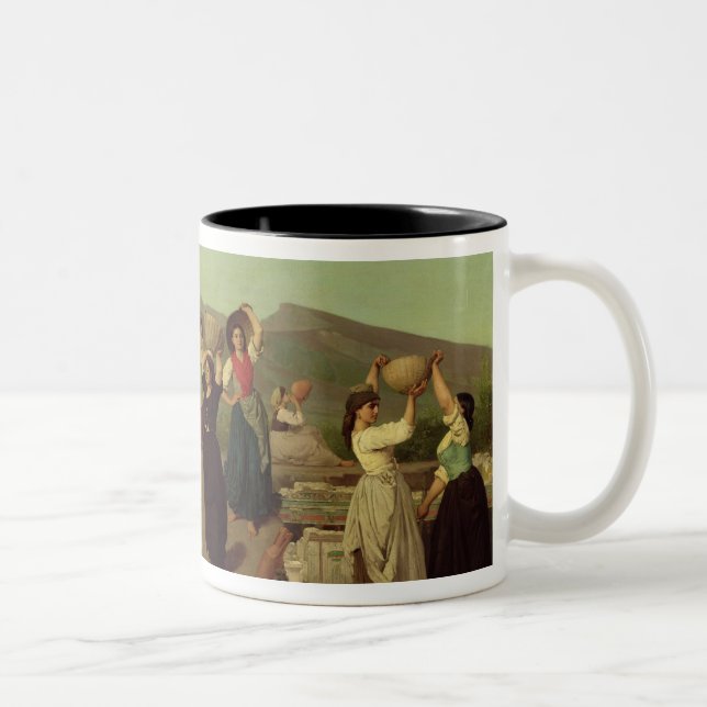 Die Aushöhlungen in Pompeji, 1865 Zweifarbige Tasse (Rechts)