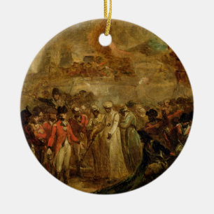Die Auslieferung der zwei Söhne von Tipu Sahib Keramik Ornament