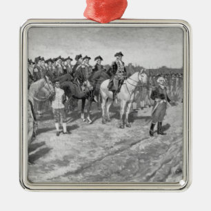 Die Auslieferung von Cornwallis bei Yorktown Ornament Aus Metall