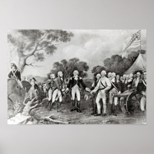 Die Auslieferung von General Burgoyne Saratoga Poster