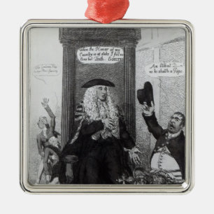 Die ausschlaggebende Stimme oder der unabhängige Silbernes Ornament