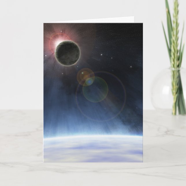 Die äußere Atmosphäre des Planeten Erde Karte (Vorderseite)