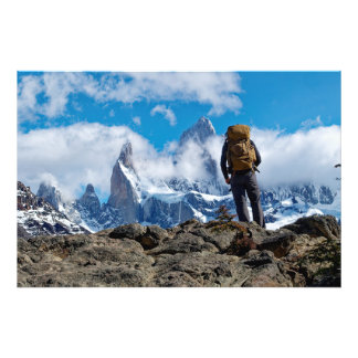 Die Aussicht auf den Mount Fitzroy vom Aussichtspu Fotodruck