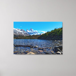 Die Aussicht auf den Mount Fitzroy von der Laguna Leinwanddruck