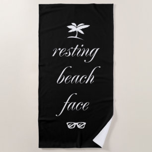 Die Aussicht auf den Strand Strandtuch