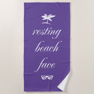 Die Aussicht auf den Strand Strandtuch