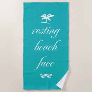 Die Aussicht auf den Strand Strandtuch