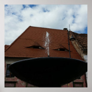 Die Aussicht auf die Stadt Poster