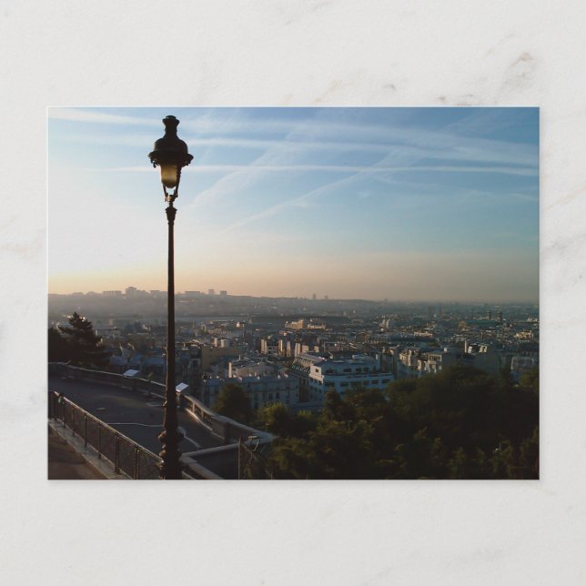Die Aussicht auf Paris Postkarte (Vorderseite)
