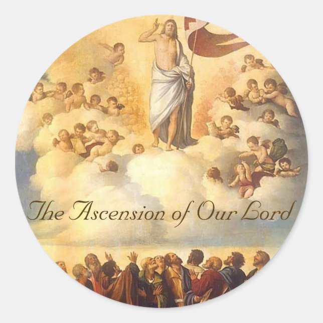 Die Aussicht auf unseren Herrn Runder Aufkleber (Vorderseite)