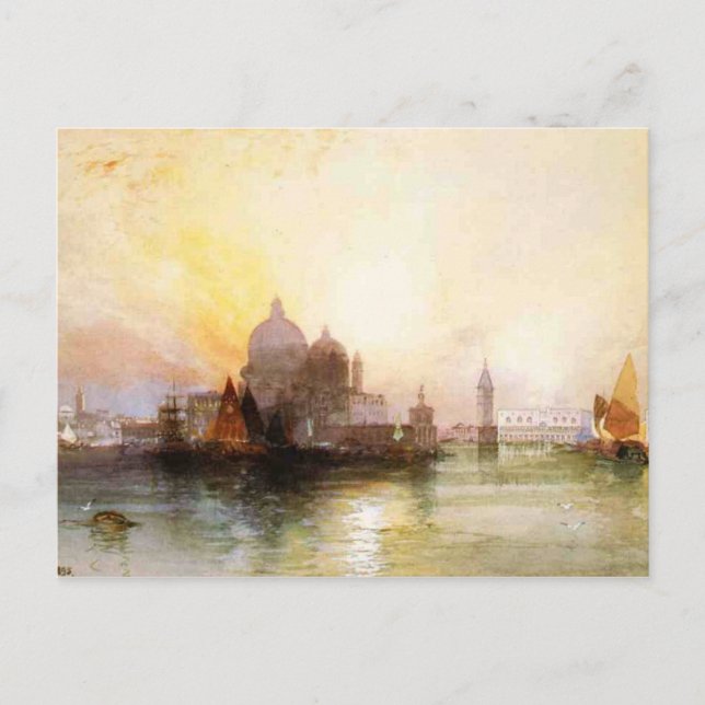 Die Aussicht auf Venedig Postkarte (Vorderseite)