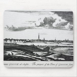 Die Aussicht der Stadt von Glasgow Mousepad